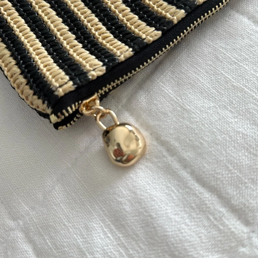 Madewell Black & Tan Striped Clutch - Picture 3 of 3